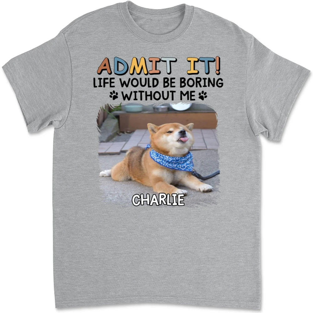 Admit It Retro Photo - Personalized Custom Unisex T-Shirt - Image 7