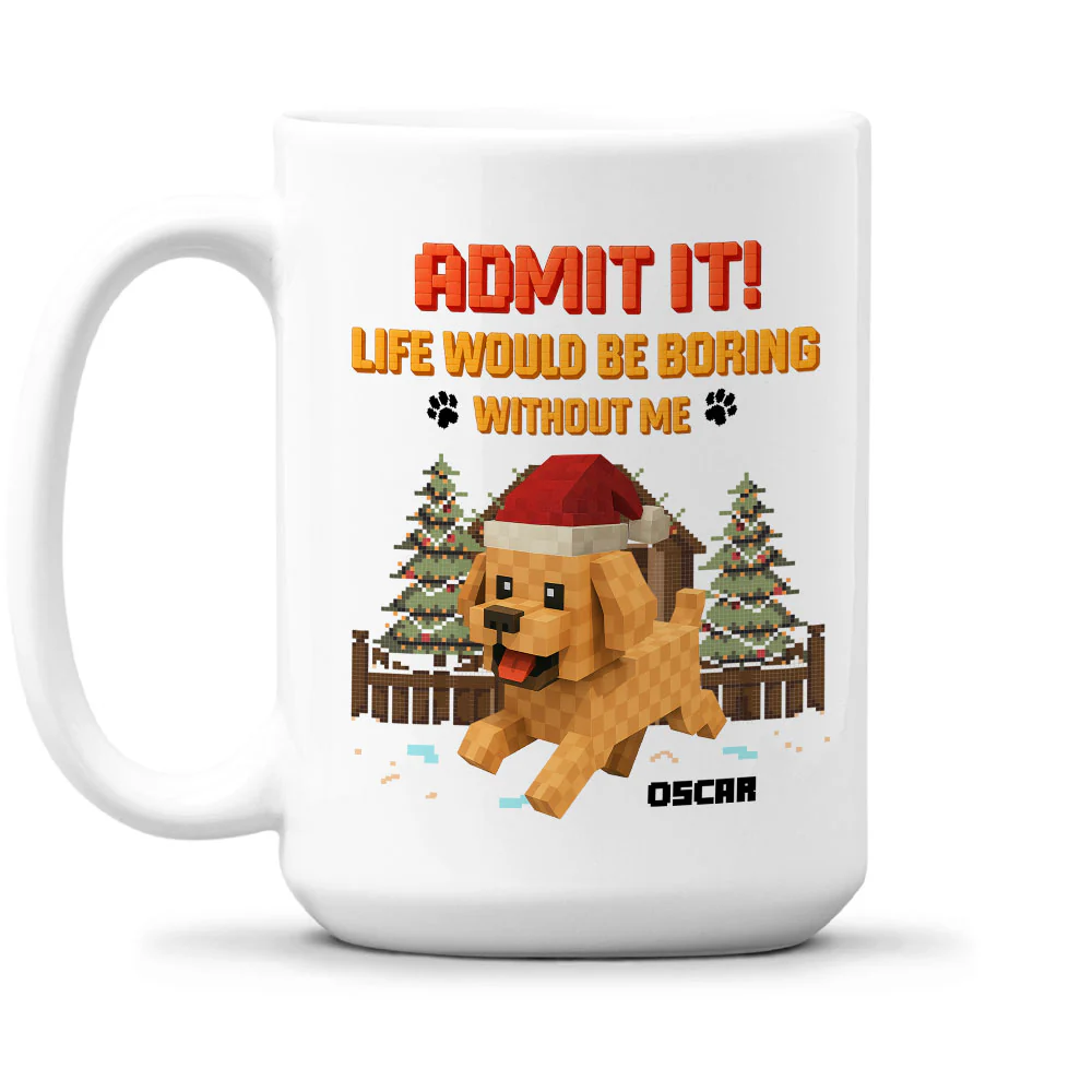 Admit It Square - Personalized Custom Coffee Mug - Image 2