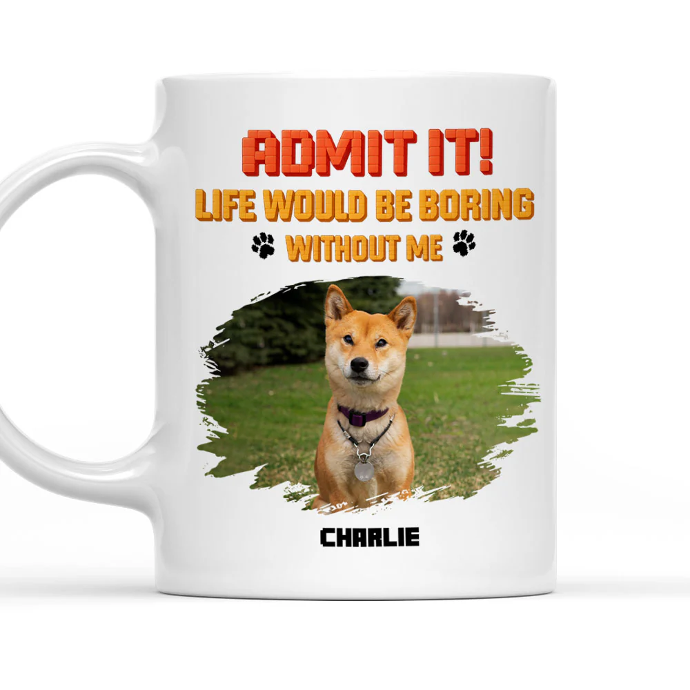 Admit It Square Photo - Personalized Custom Coffee Mug