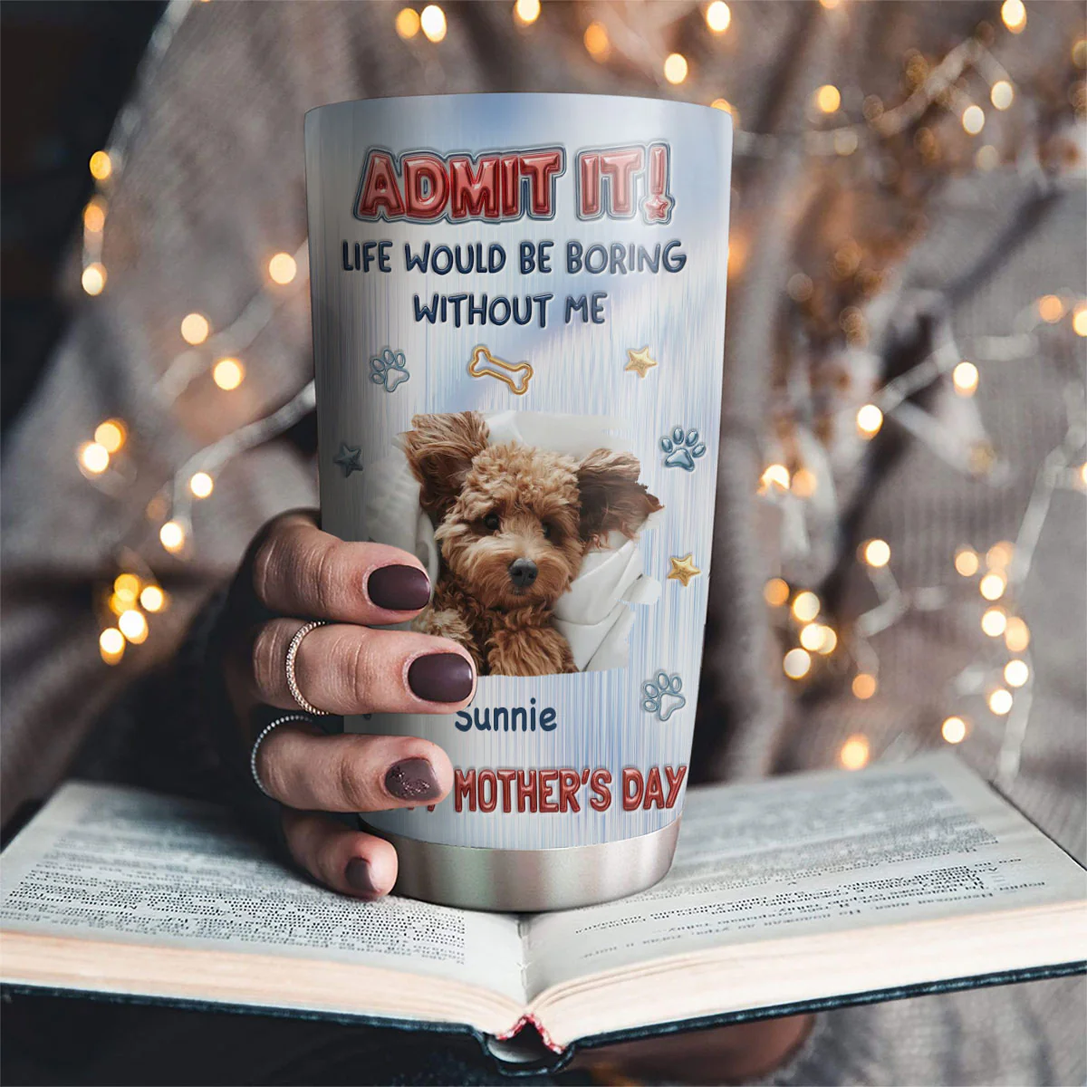 Admit That Truth Photo - Personalized Custom 3D Inflated Effect Tumbler - Image 2