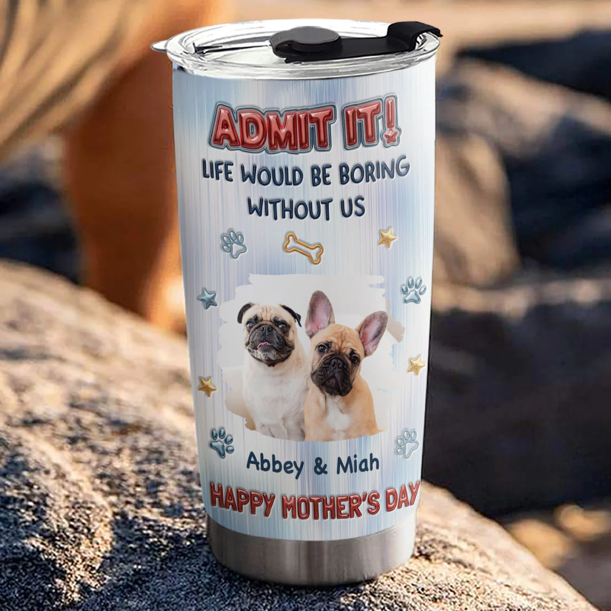 Admit That Truth Photo - Personalized Custom 3D Inflated Effect Tumbler - Image 3