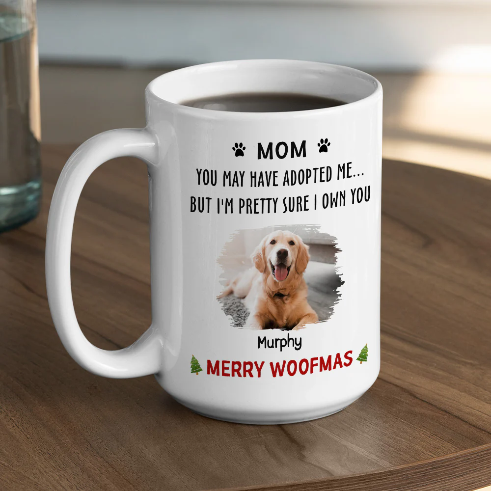 Adopted Cartoon Photo - Personalized Custom Coffee Mug - Image 4