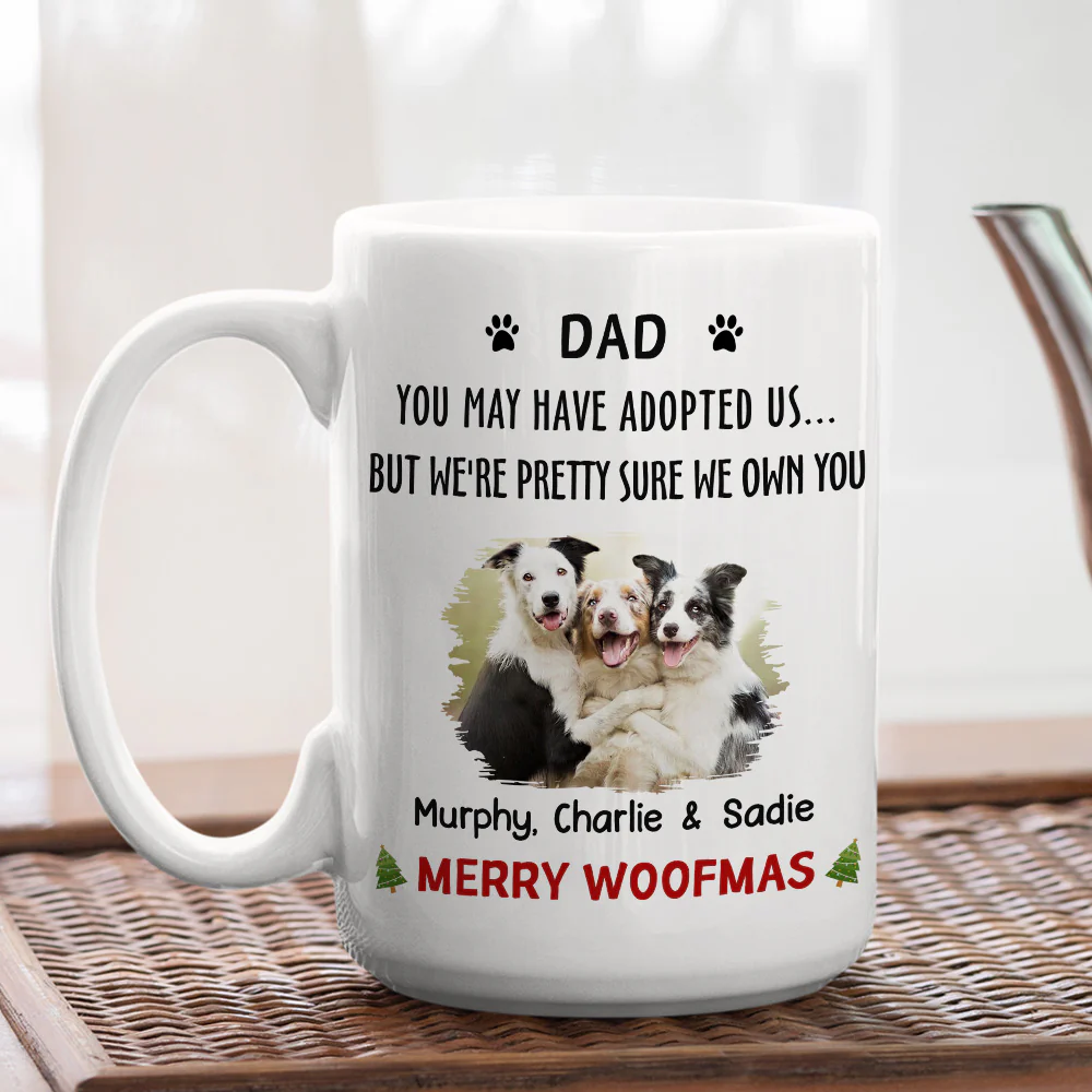 Adopted Cartoon Photo - Personalized Custom Coffee Mug - Image 5
