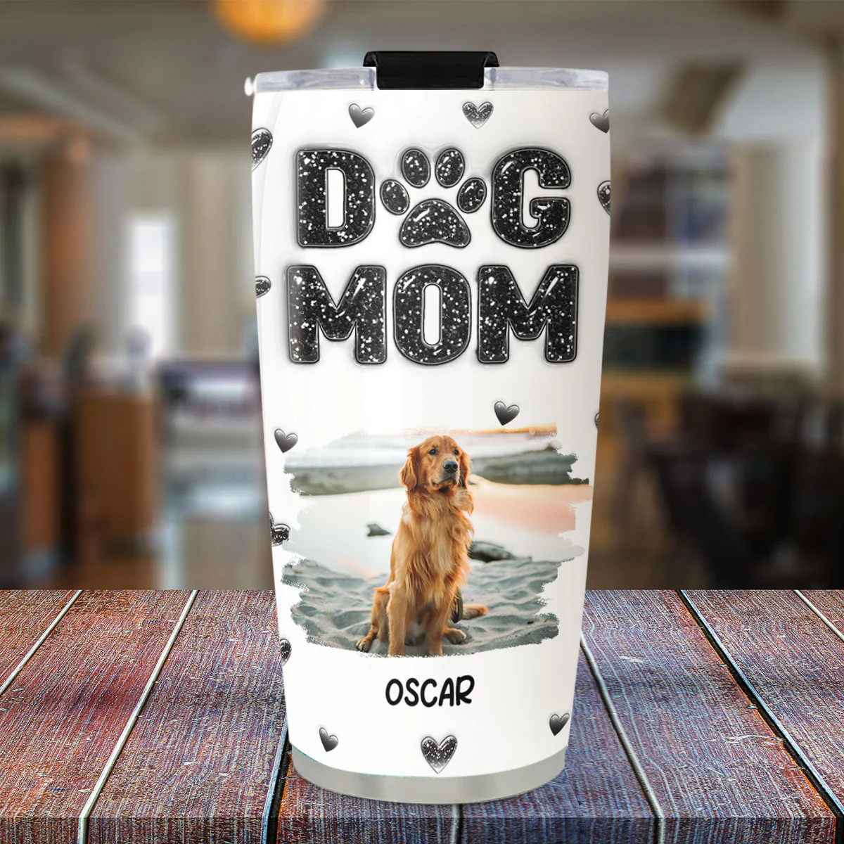 Adore You Photo - Personalized Custom 3D Inflated Effect Tumbler - Image 2