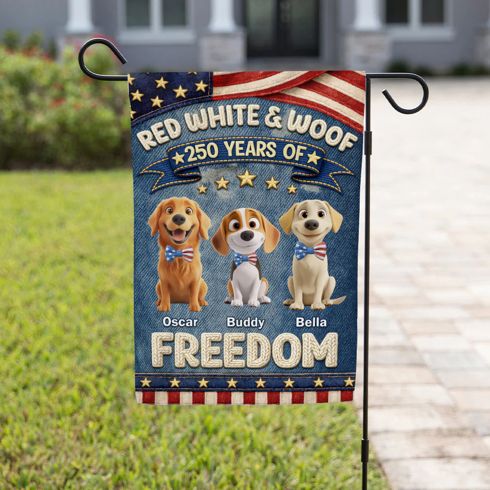 All American Pup - Personalized Custom Flag - Image 4