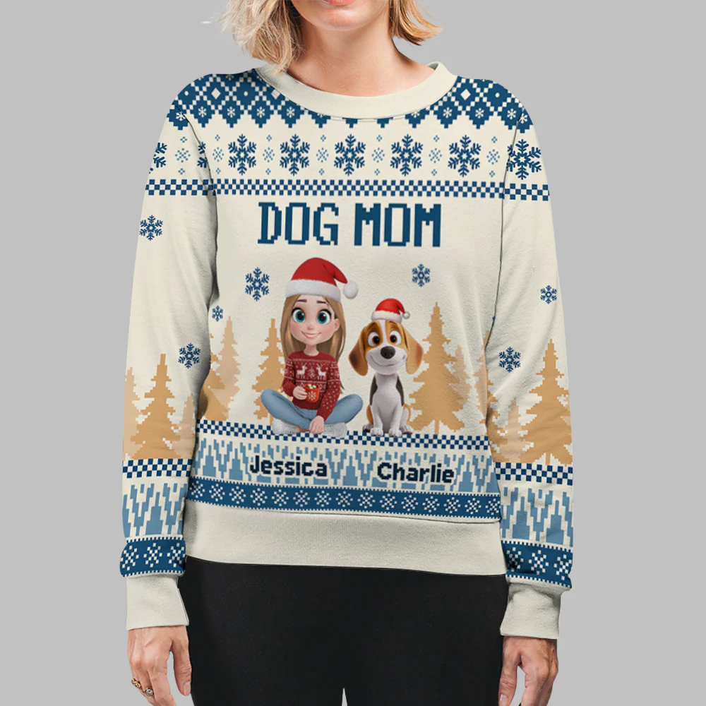 All Girl Need Is My Dogs - Personalized Custom All-Over-Print Sweatshirt - Image 5