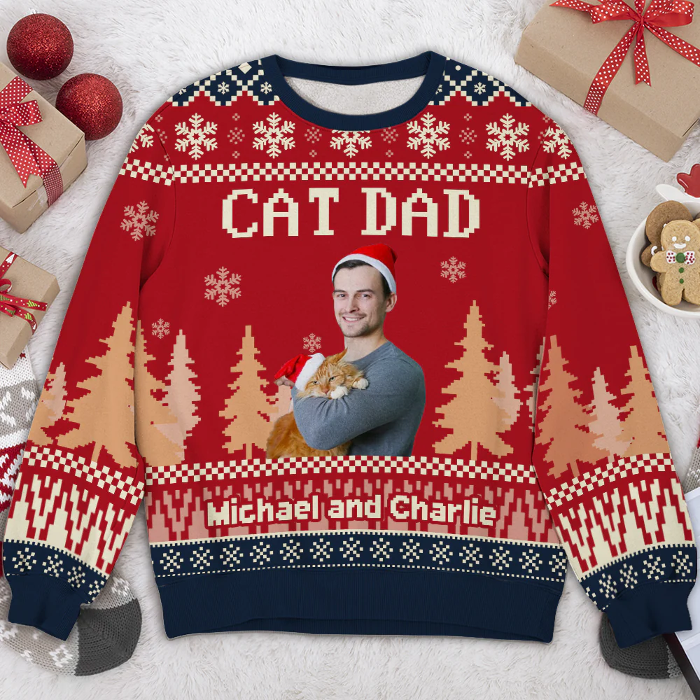 All I Need Is My Cats Photo - Personalized Custom All-Over-Print Sweatshirt
