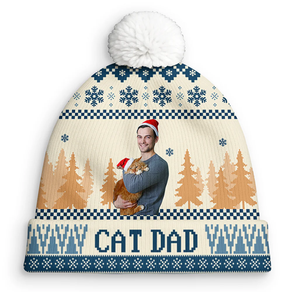 All I Need Is My Cats Photo - Personalized Custom Bobble Beanie Hat