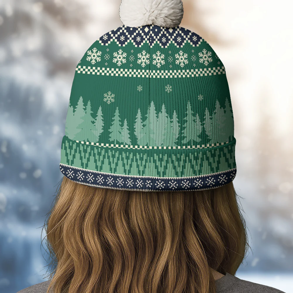 All I Need Is My Dogs - Personalized Custom Bobble Beanie Hat - Image 4