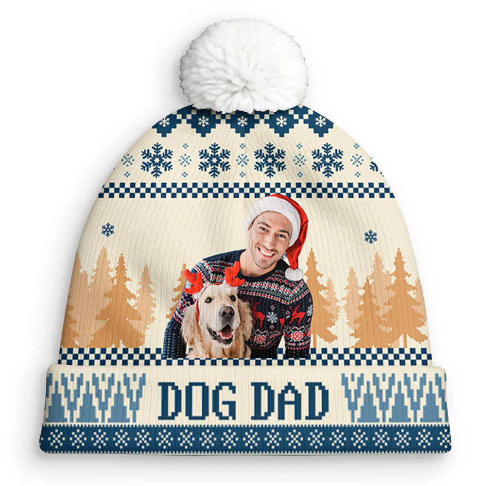 All I Need Is My Dogs Photo - Personalized Custom Bobble Beanie Hat