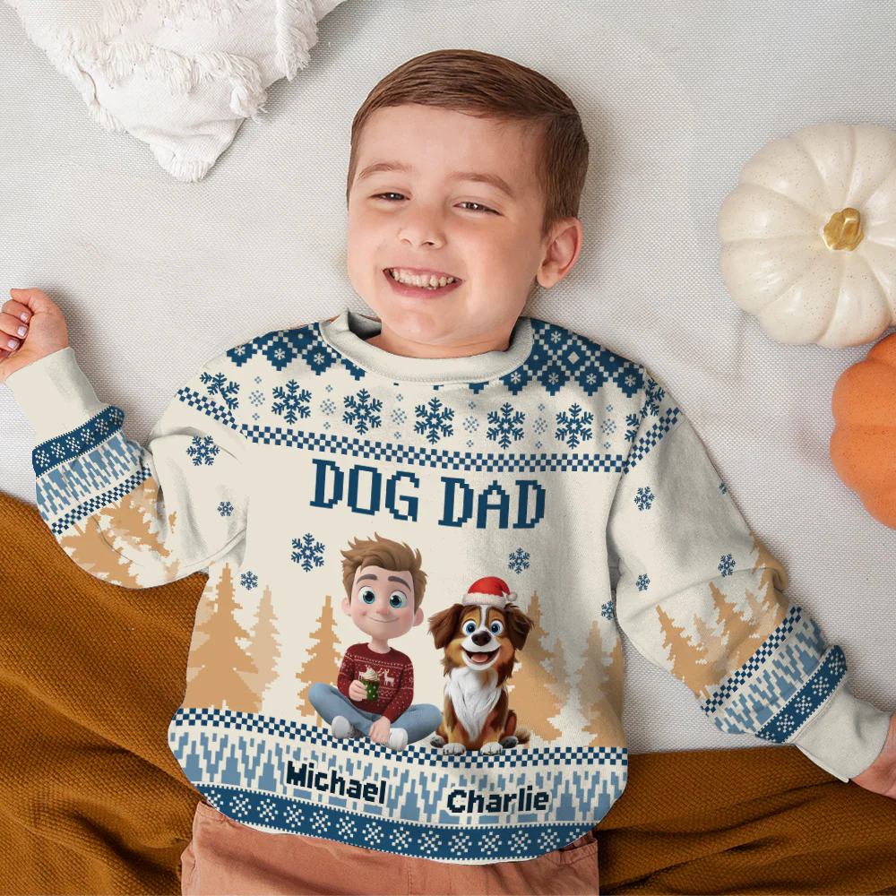 All I Need Is My Dogs Ver Kid - Personalized Custom All-Over-Print Sweatshirt - Image 6