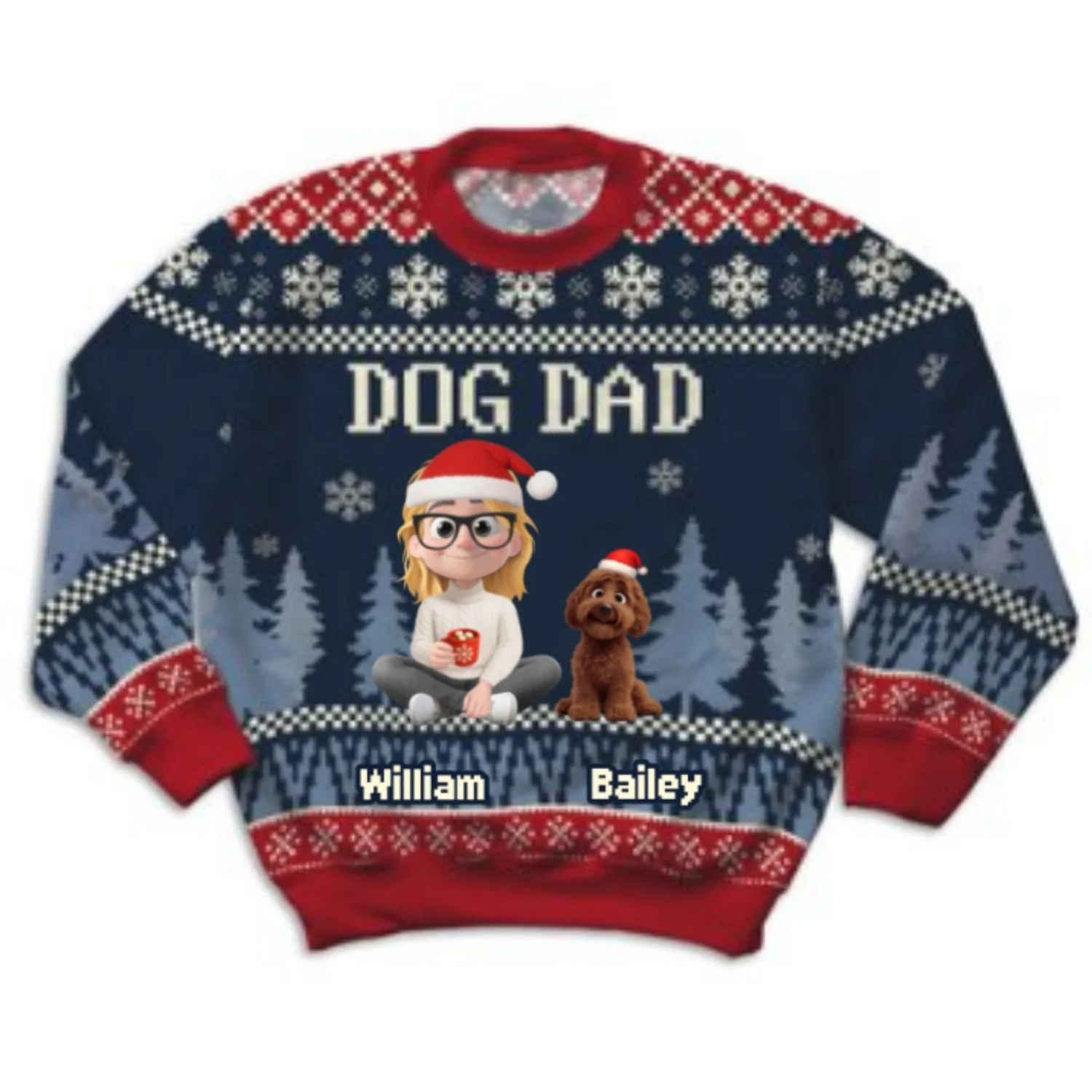All I Need Is My Dogs Ver Kid - Personalized Custom All-Over-Print Sweatshirt - Image 7