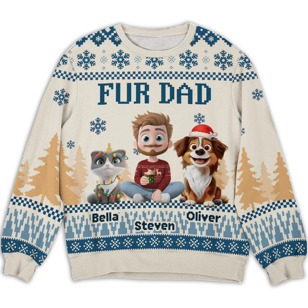 All I Need Is My Pets - Personalized Custom All-Over-Print Sweatshirt