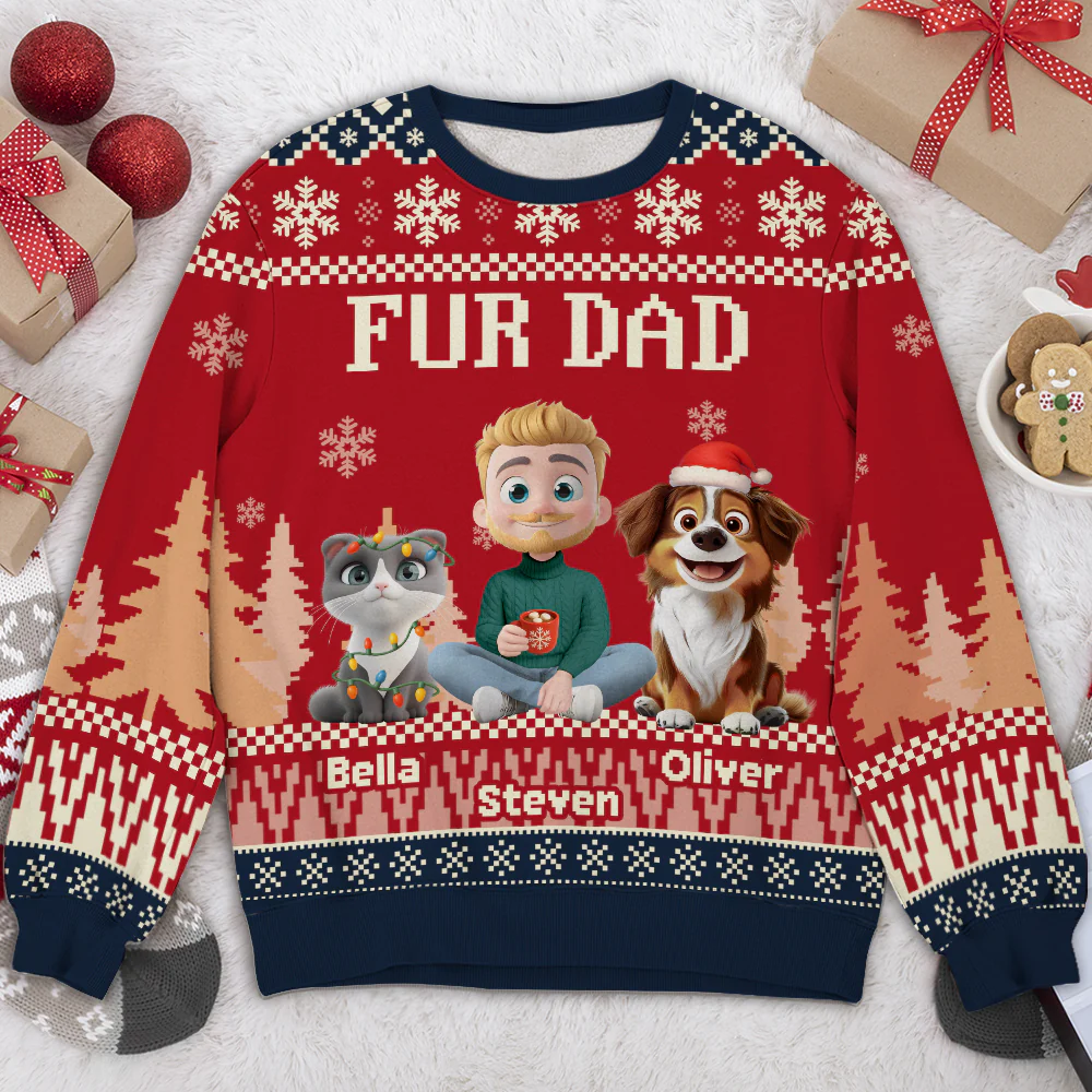 All I Need Is My Pets - Personalized Custom All-Over-Print Sweatshirt - Image 4