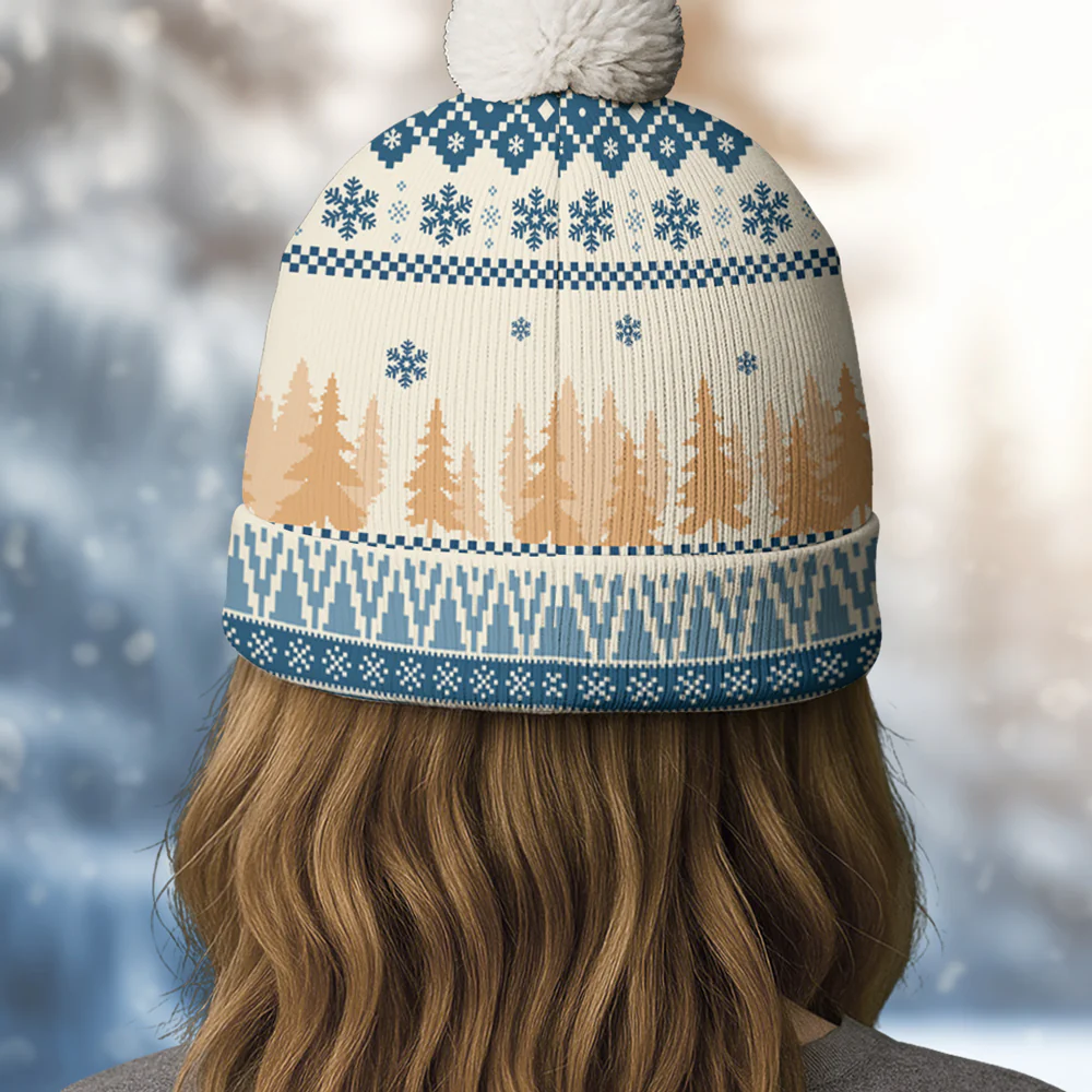 All I Need Is My Pets - Personalized Custom Bobble Beanie Hat - Image 5