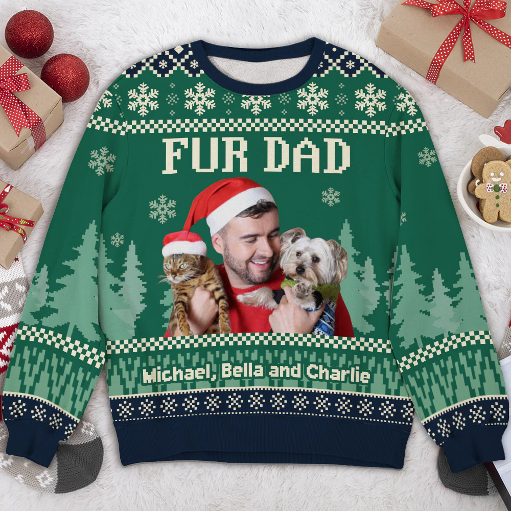 All I Need Is My Pets Photo - Personalized Custom All-Over-Print Sweatshirt