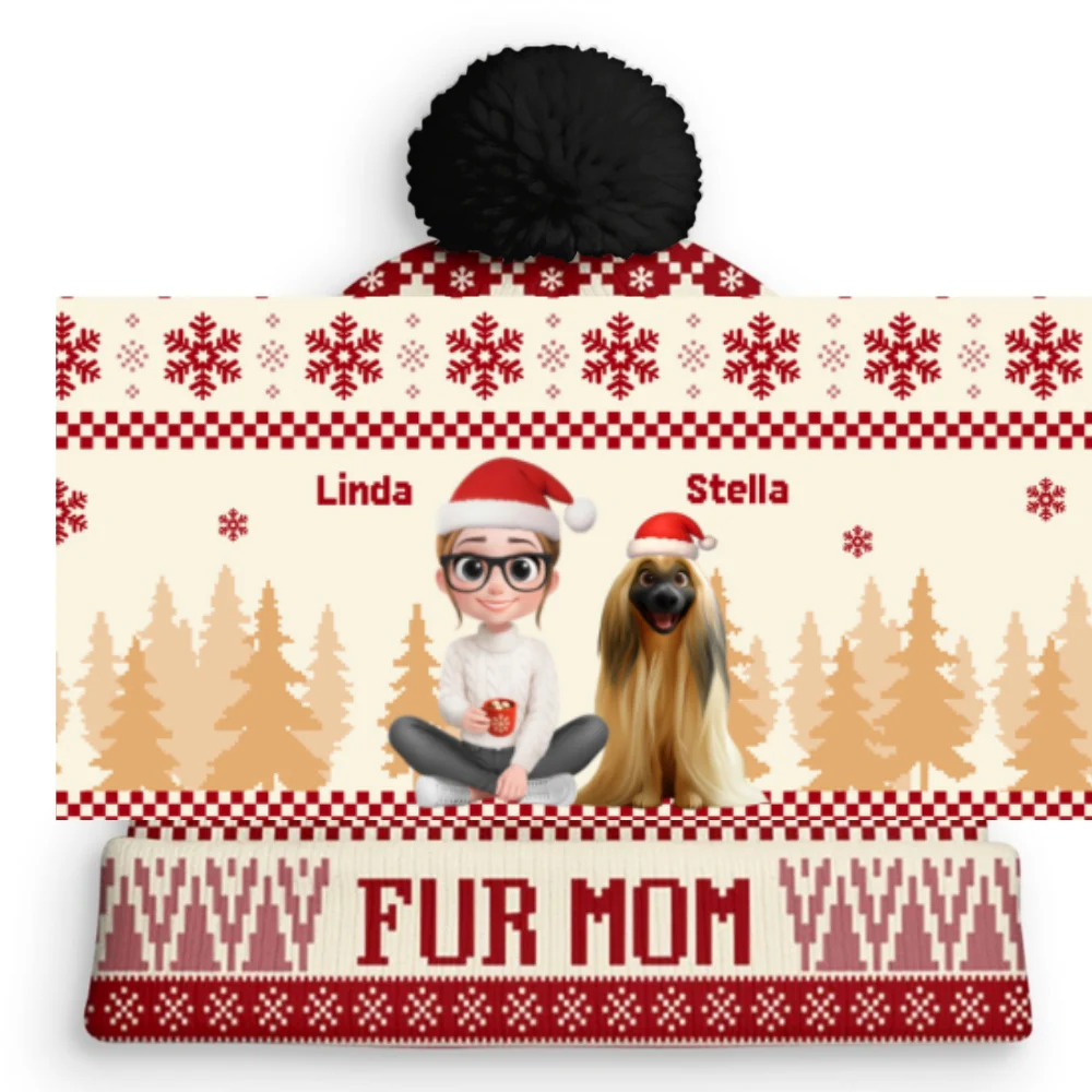 All I Need Is My Pets Ver Woman - Personalized Custom Bobble Beanie Hat - Image 7