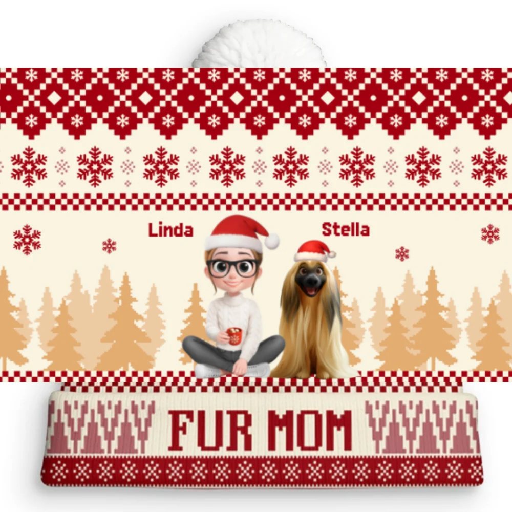 All I Need Is My Pets Ver Woman - Personalized Custom Bobble Beanie Hat - Image 8