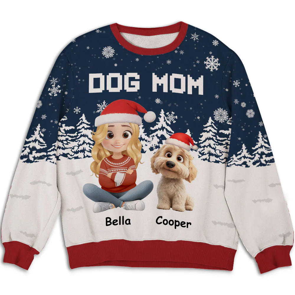All I Want for Christmas Is You - Personalized Custom All-Over-Print Sweatshirt