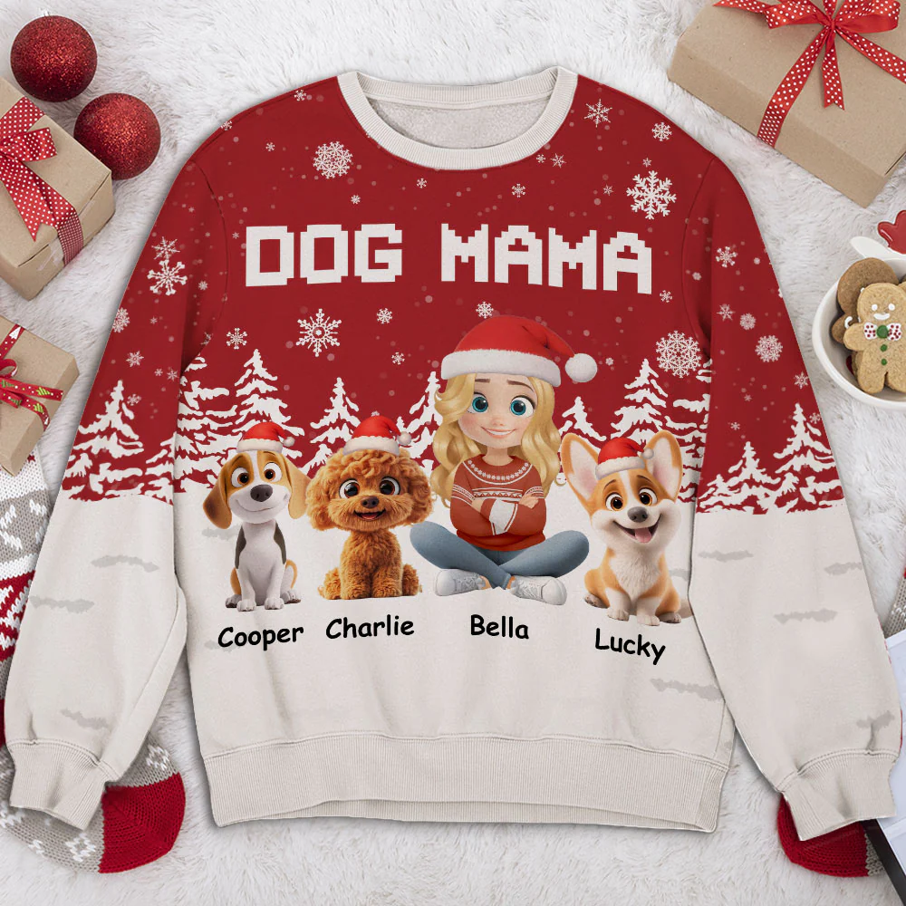 All I Want for Christmas Is You - Personalized Custom All-Over-Print Sweatshirt - Image 3