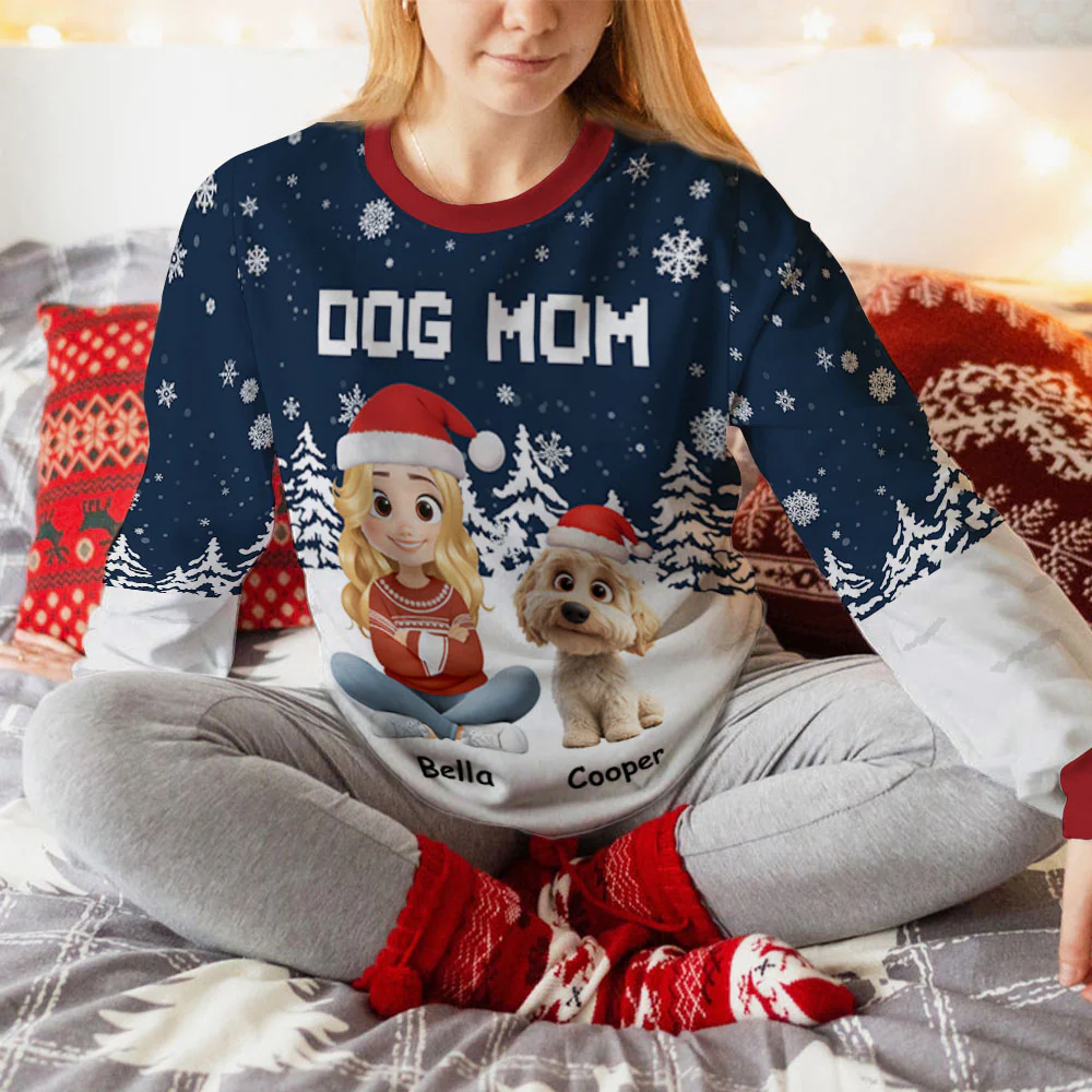 All I Want for Christmas Is You - Personalized Custom All-Over-Print Sweatshirt - Image 5