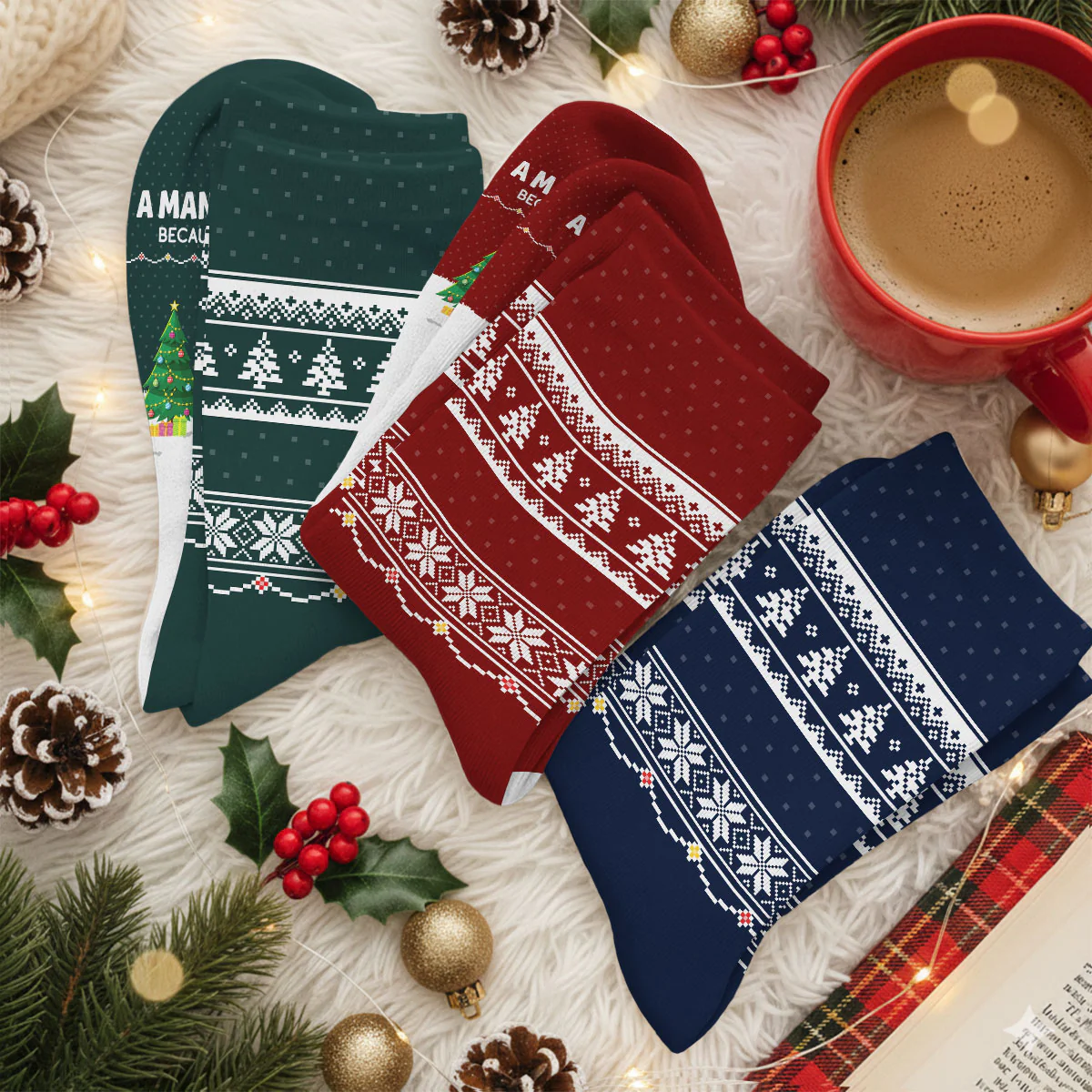All I Want Is My Dog - Personalized Custom Crew Socks - Image 6