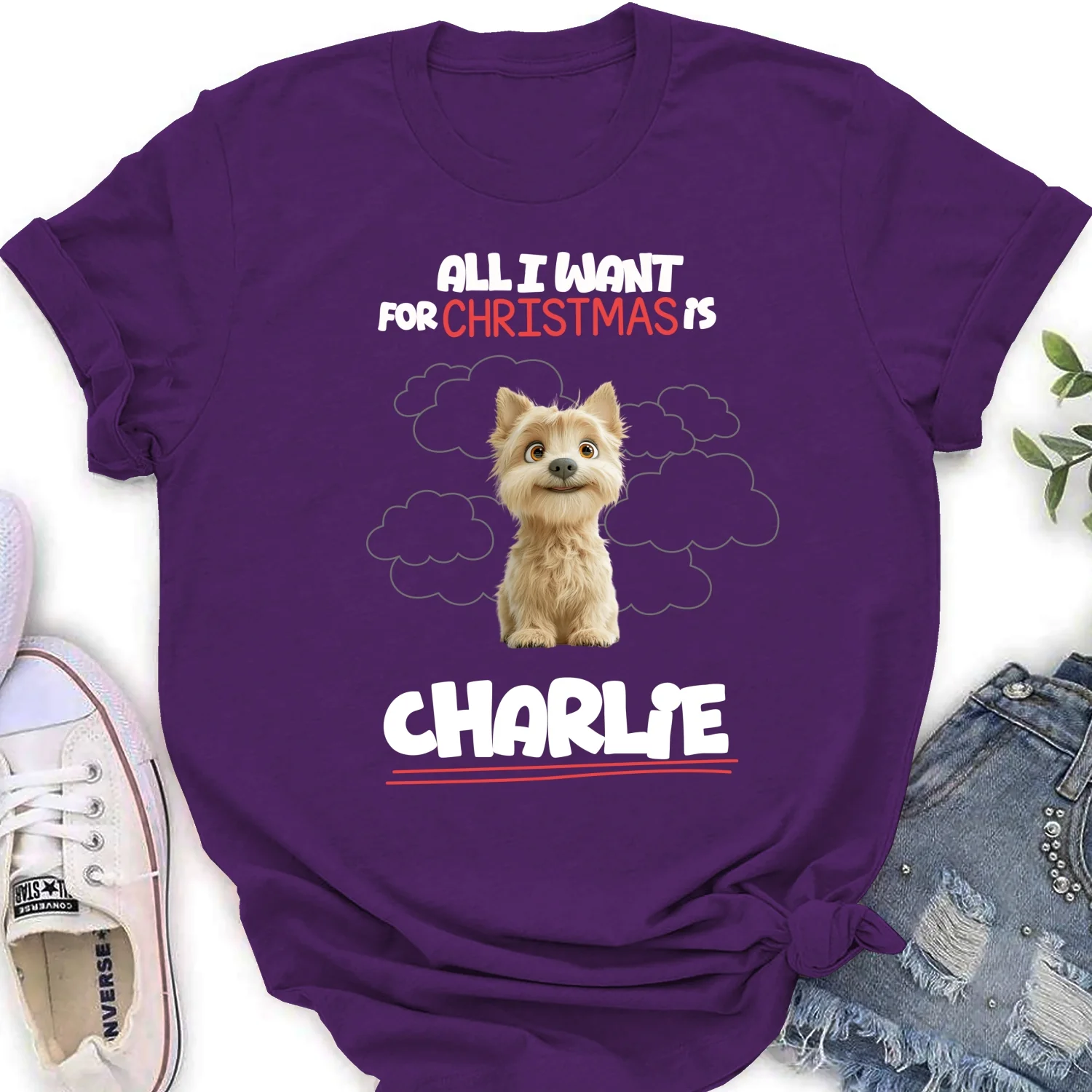All I Want Is - Personalized Custom Women's T-Shirt - Image 10