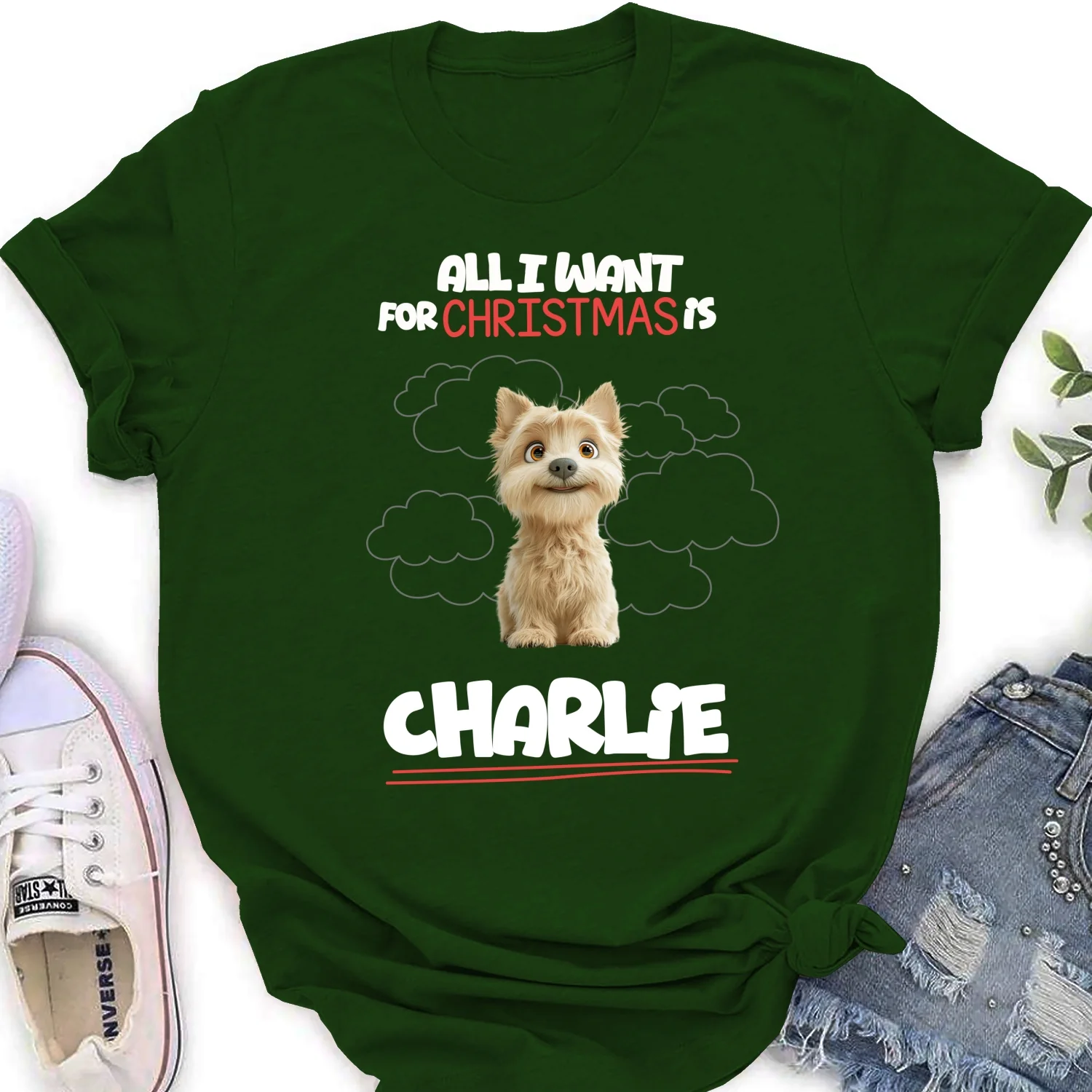 All I Want Is - Personalized Custom Women's T-Shirt - Image 8