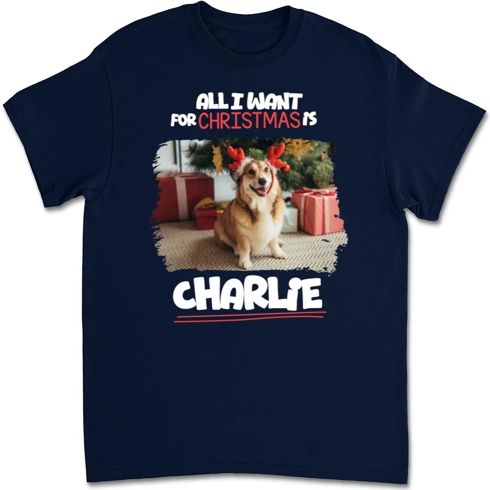 All I Want Is Photo - Personalized Custom Unisex T-Shirt - Image 5