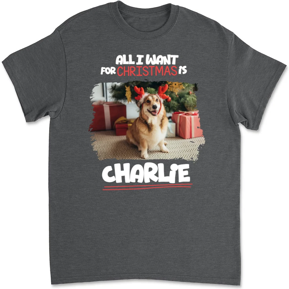 All I Want Is Photo - Personalized Custom Unisex T-Shirt - Image 8