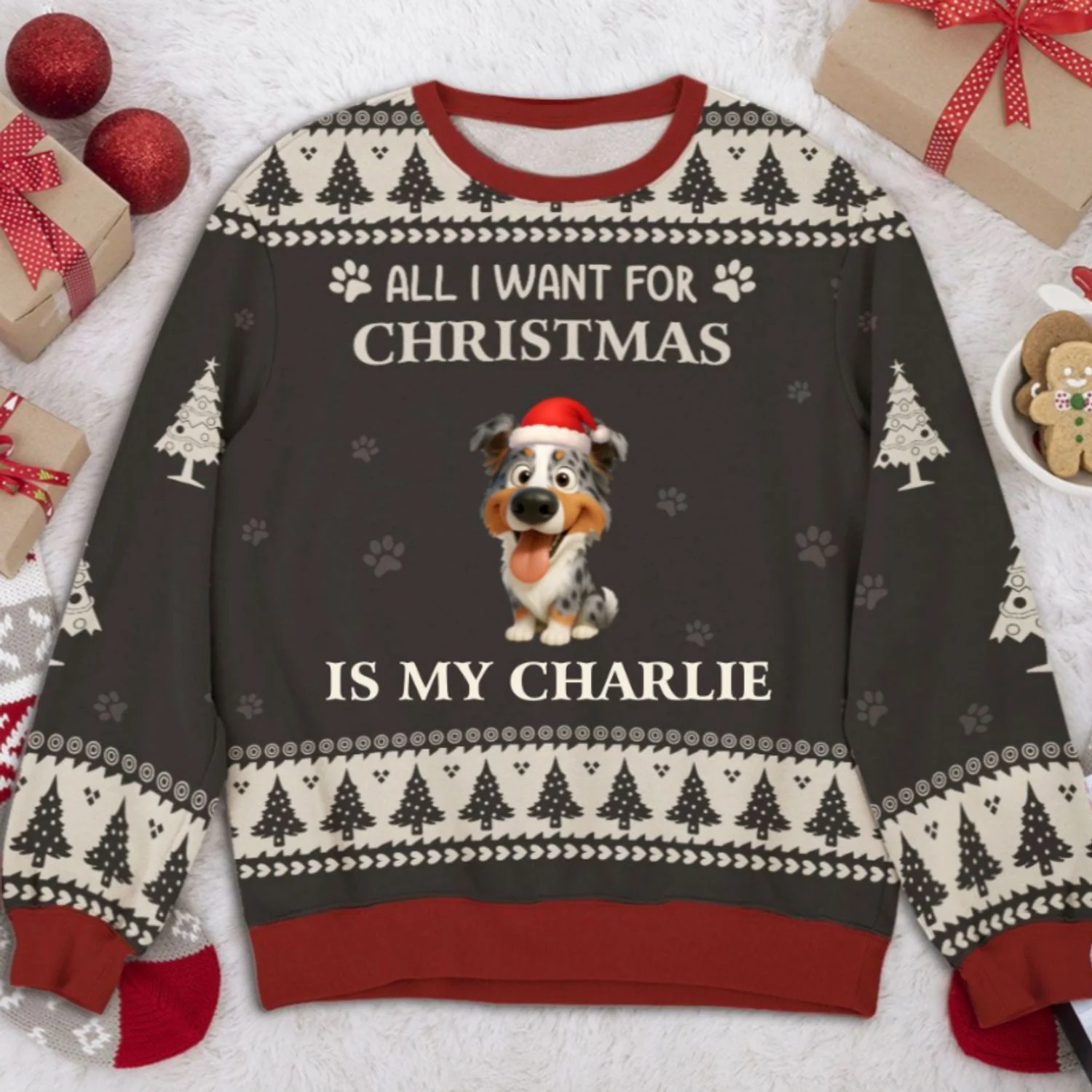 All I Want - Personalized Custom All-Over-Print Sweatshirt - Image 6