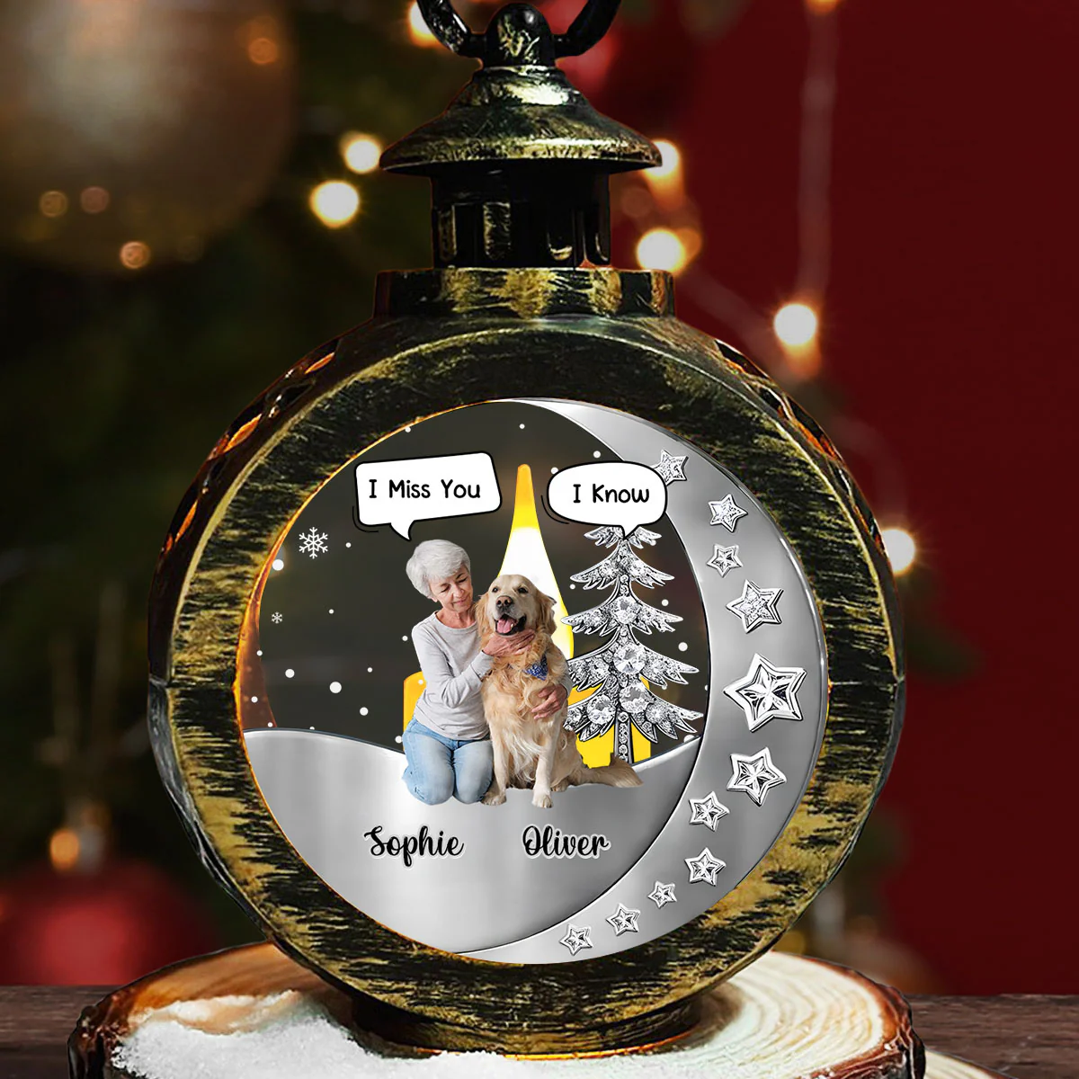 Always Beside You Photo - Personalized Custom 3D Effect Christmas Lantern