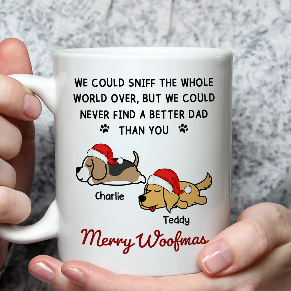 Always Our Number One Dog Mom Dad - Personalized Custom Coffee Mug - Image 3