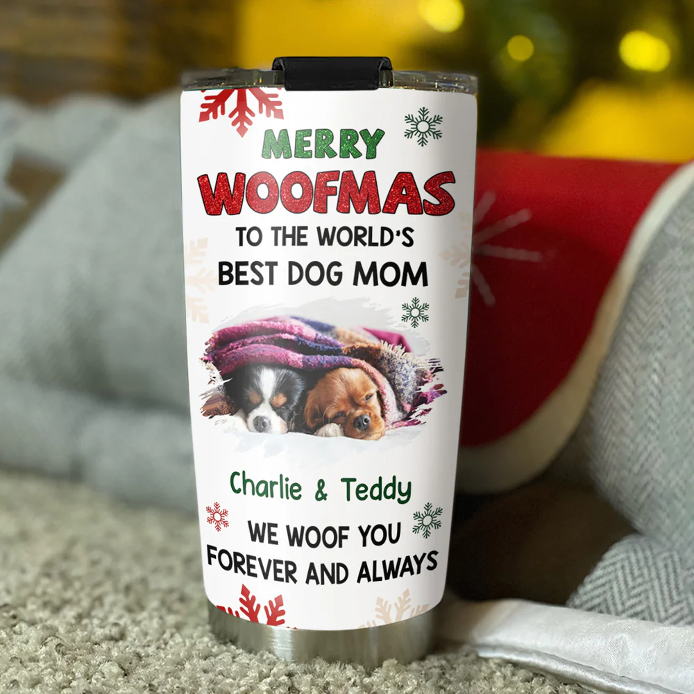 Always Woof You Photo - Personalized Custom Tumbler - Image 3