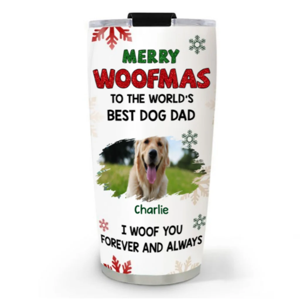 Always Woof You Photo - Personalized Custom Tumbler - Image 5