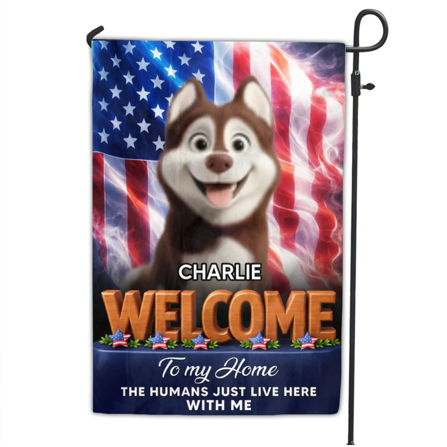 American Pets Welcome You To Home - Personalized Custom Flag - Image 6