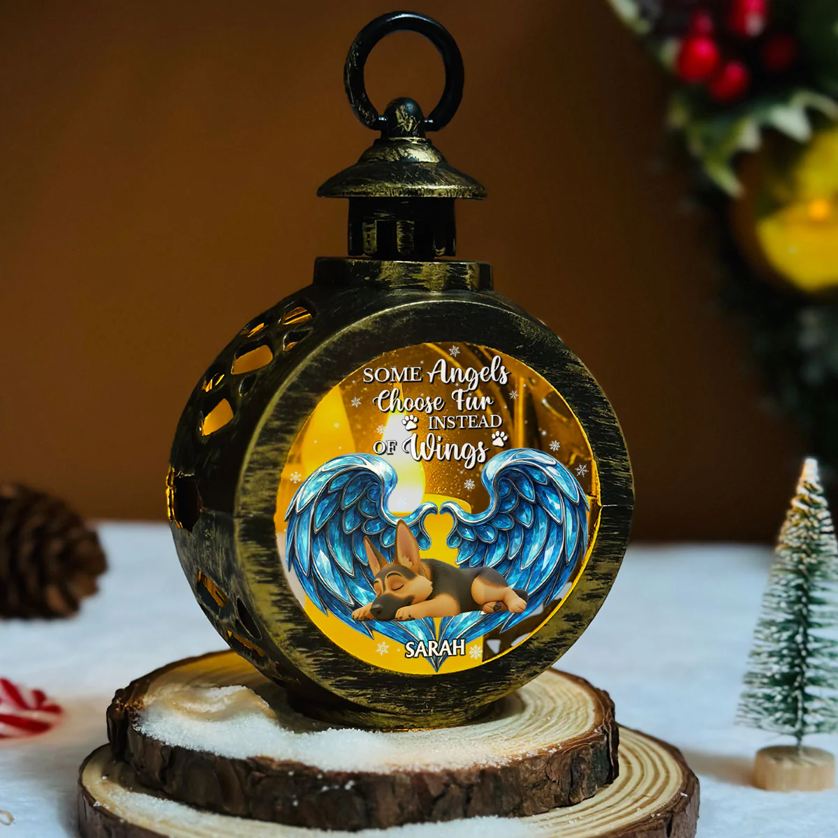 Angels In Heaven - Personalized Custom Christmas Lantern - Image 7