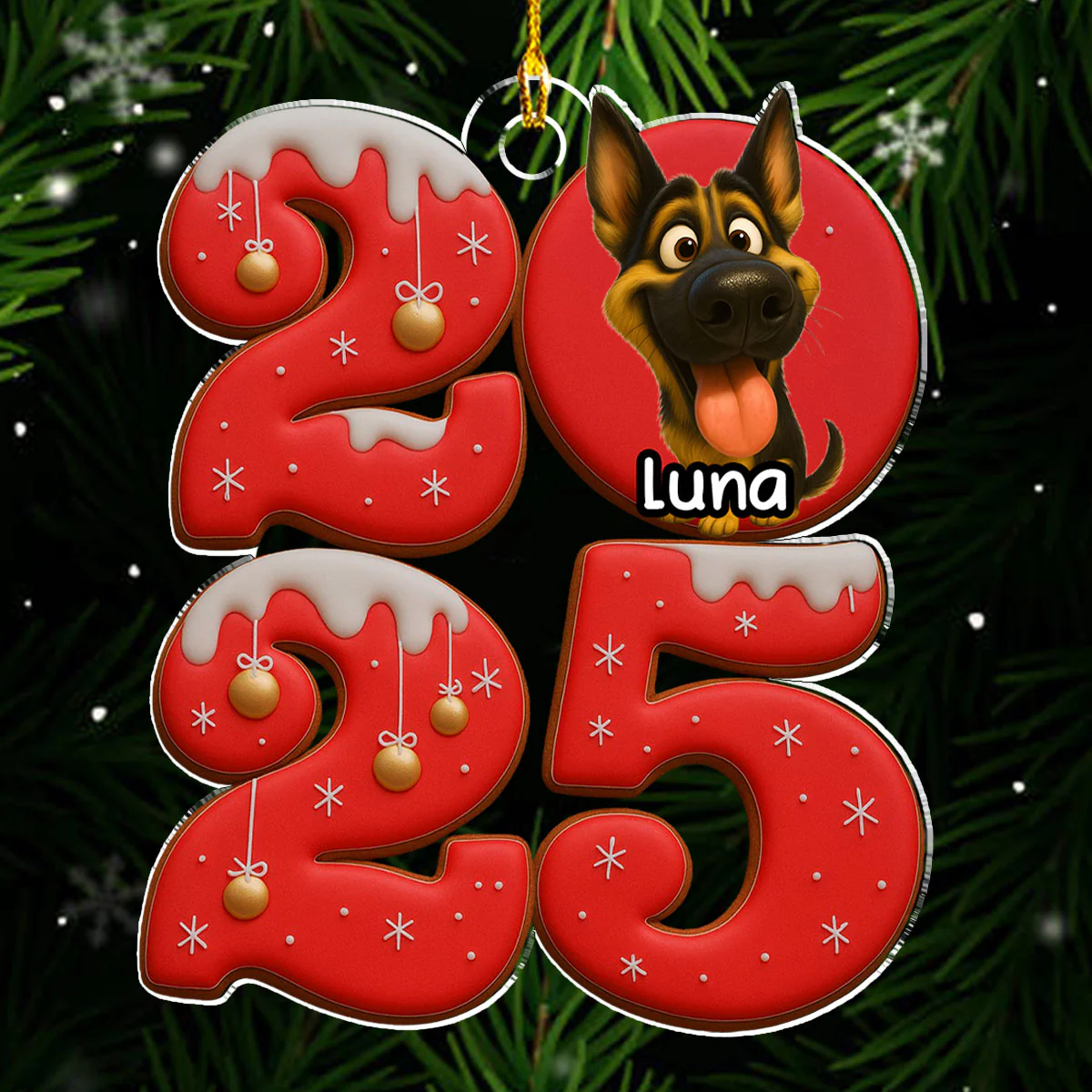 Another Year With You - Personalized Custom Acrylic Ornament - Image 4