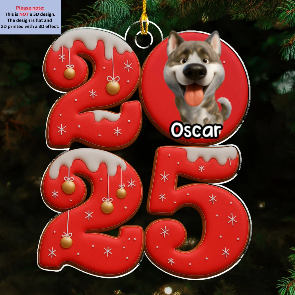 Another Year With You - Personalized Custom Acrylic Ornament - Image 6