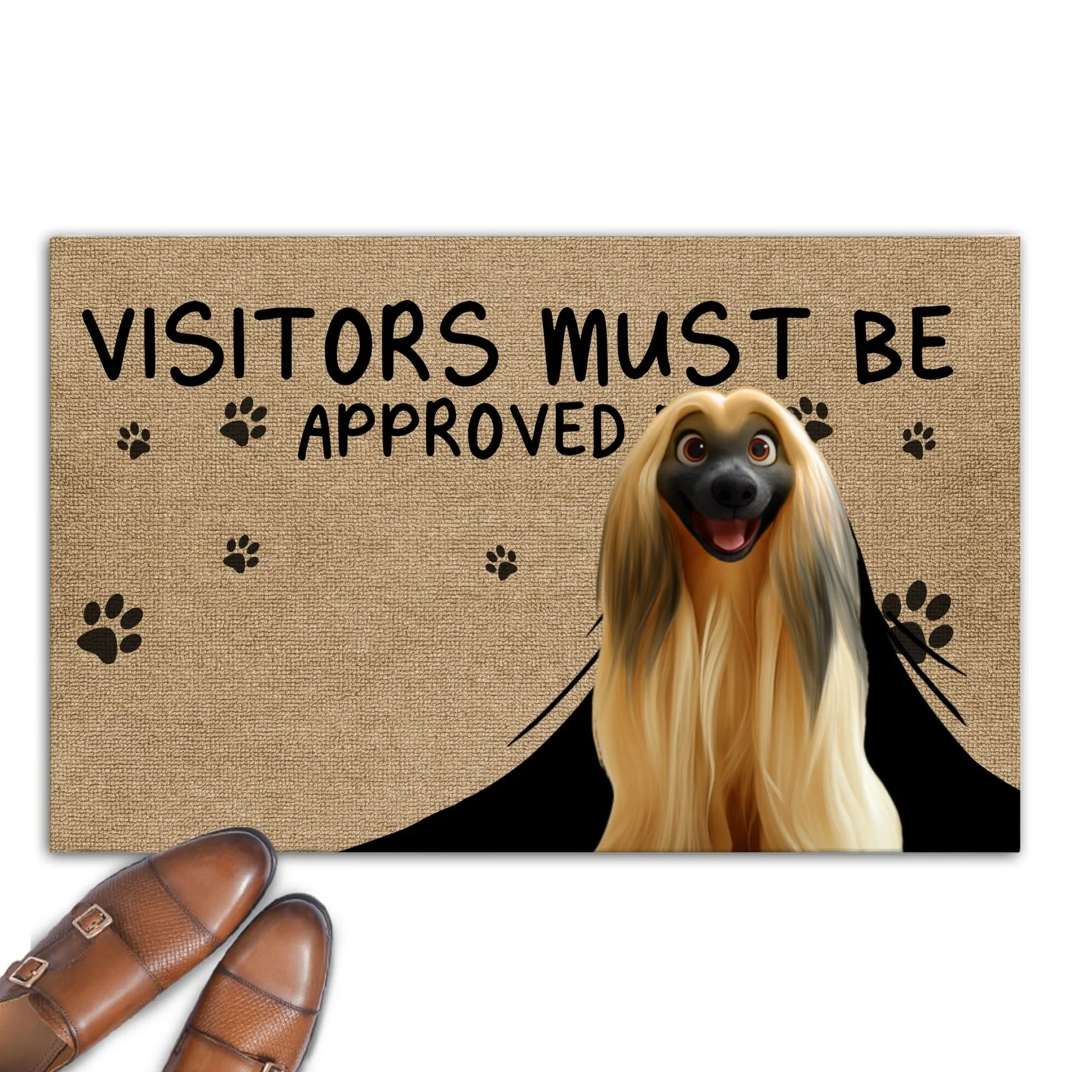 Approved By Pet Cartoon - Personalized Custom Doormat - Image 7