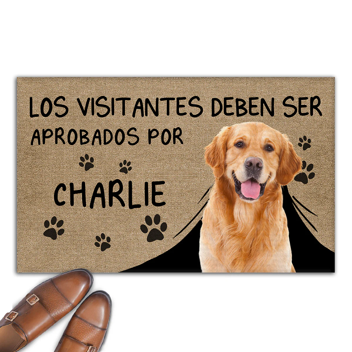 Aprobado por el Perro Foto – Felpudo Personalizado