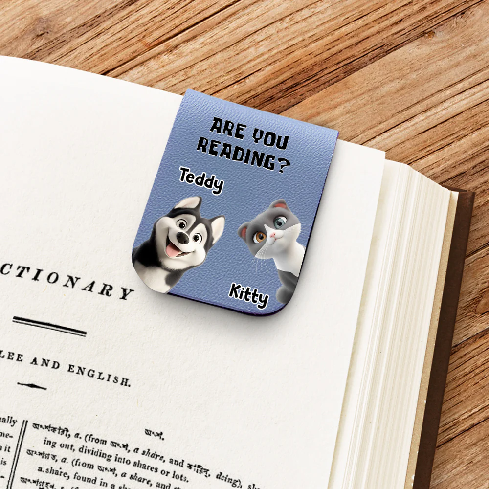 Are You Reading Or Not - Personalized Custom Leather Bookmark
