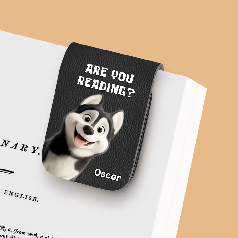 Are You Reading Or Not - Personalized Custom Leather Bookmark - Image 6