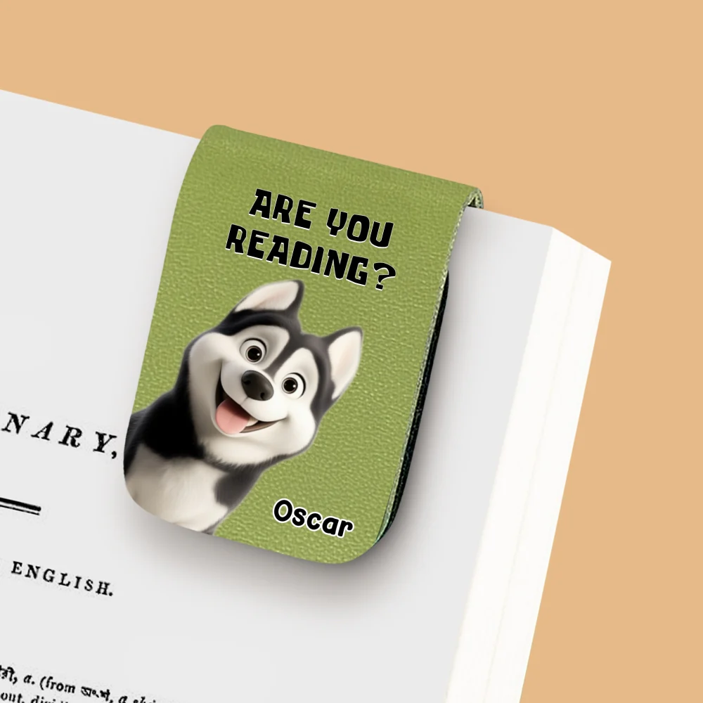 Are You Reading Or Not - Personalized Custom Leather Bookmark - Image 8