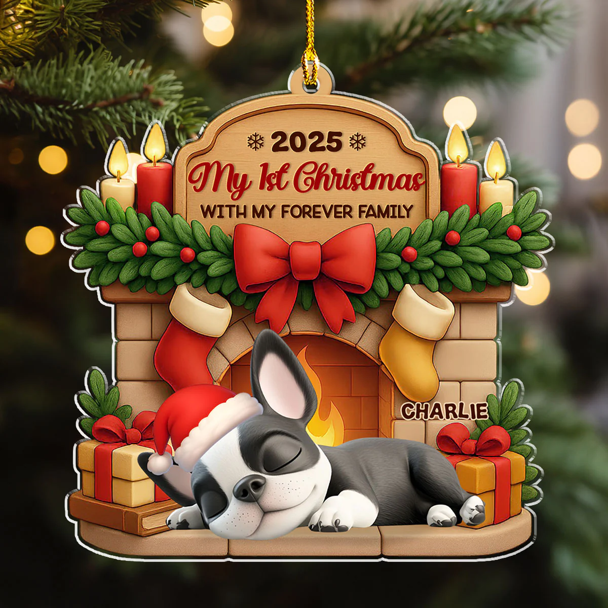 As A Family Member - Personalized Custom 3D Effect Acrylic Ornament