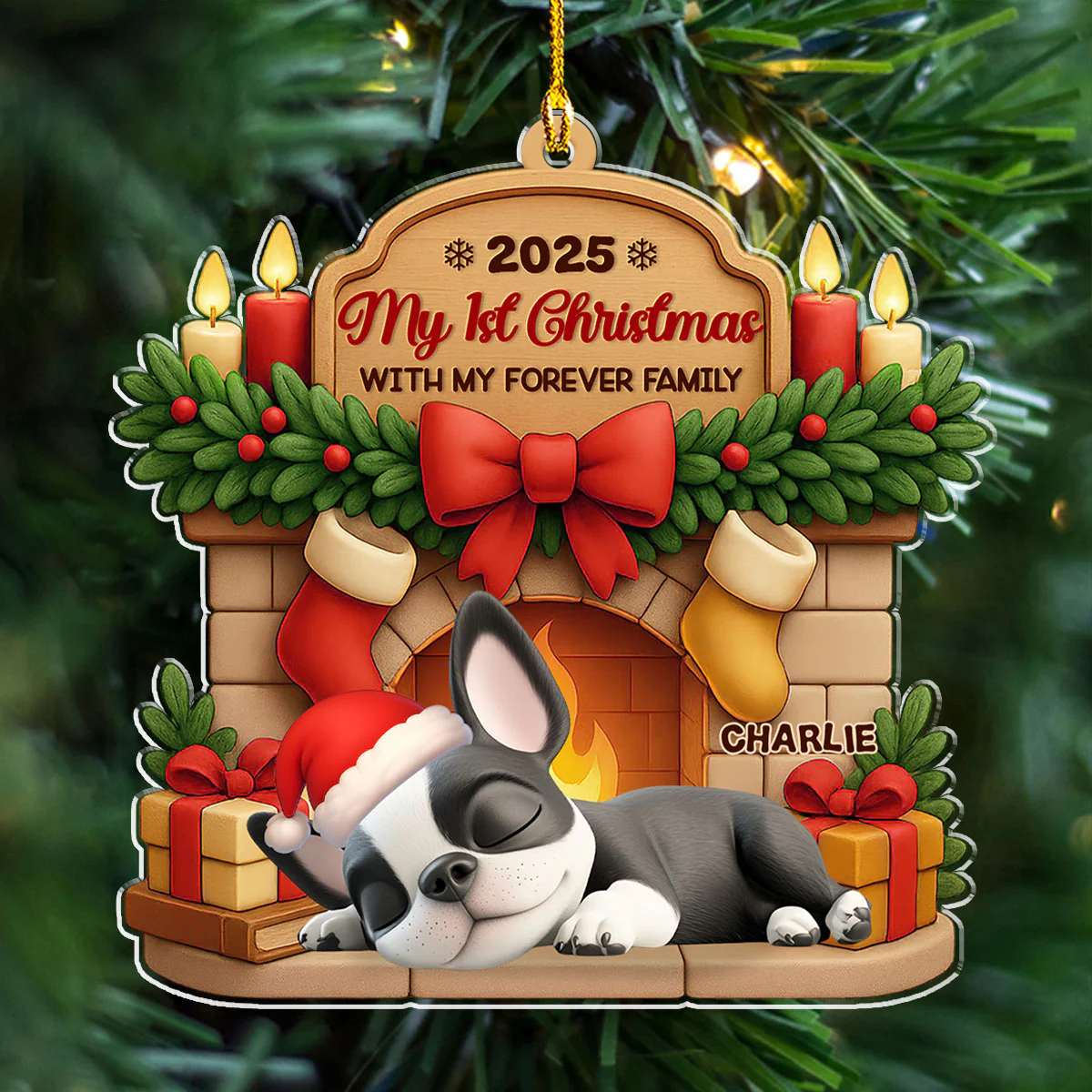 As A Family Member - Personalized Custom 3D Effect Acrylic Ornament - Image 3