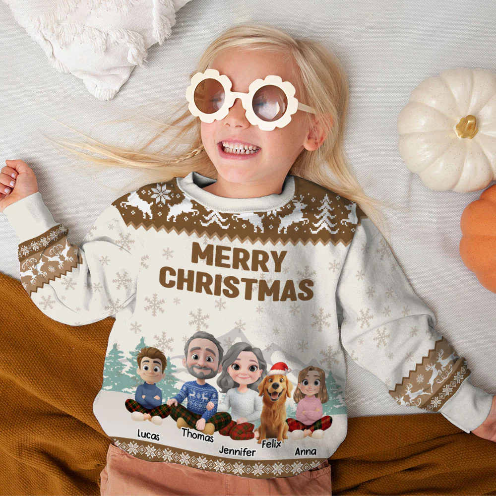 As A Family Now Onwards For Kid - Personalized Custom All-Over-Print Sweatshirt - Image 3