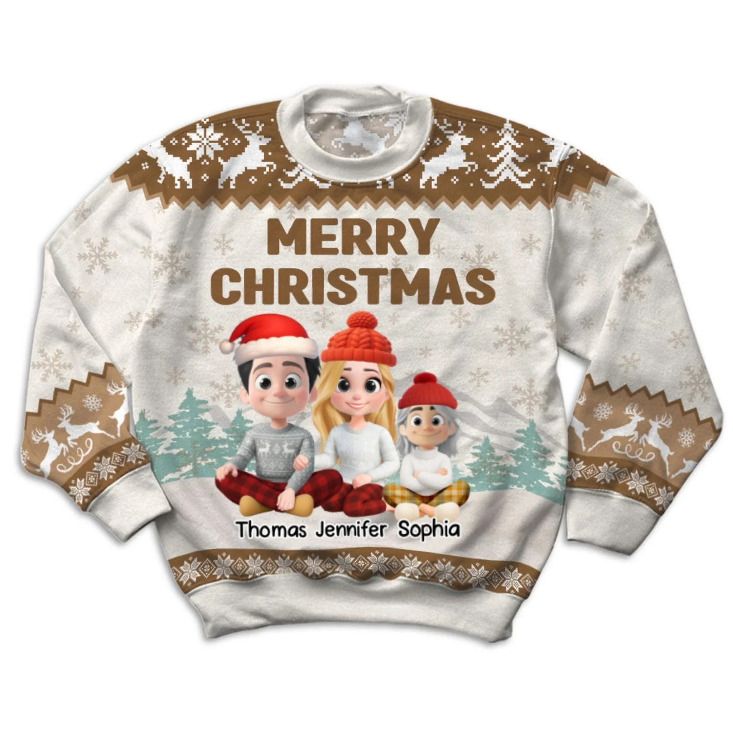 As A Family Now Onwards For Kid - Personalized Custom All-Over-Print Sweatshirt - Image 4
