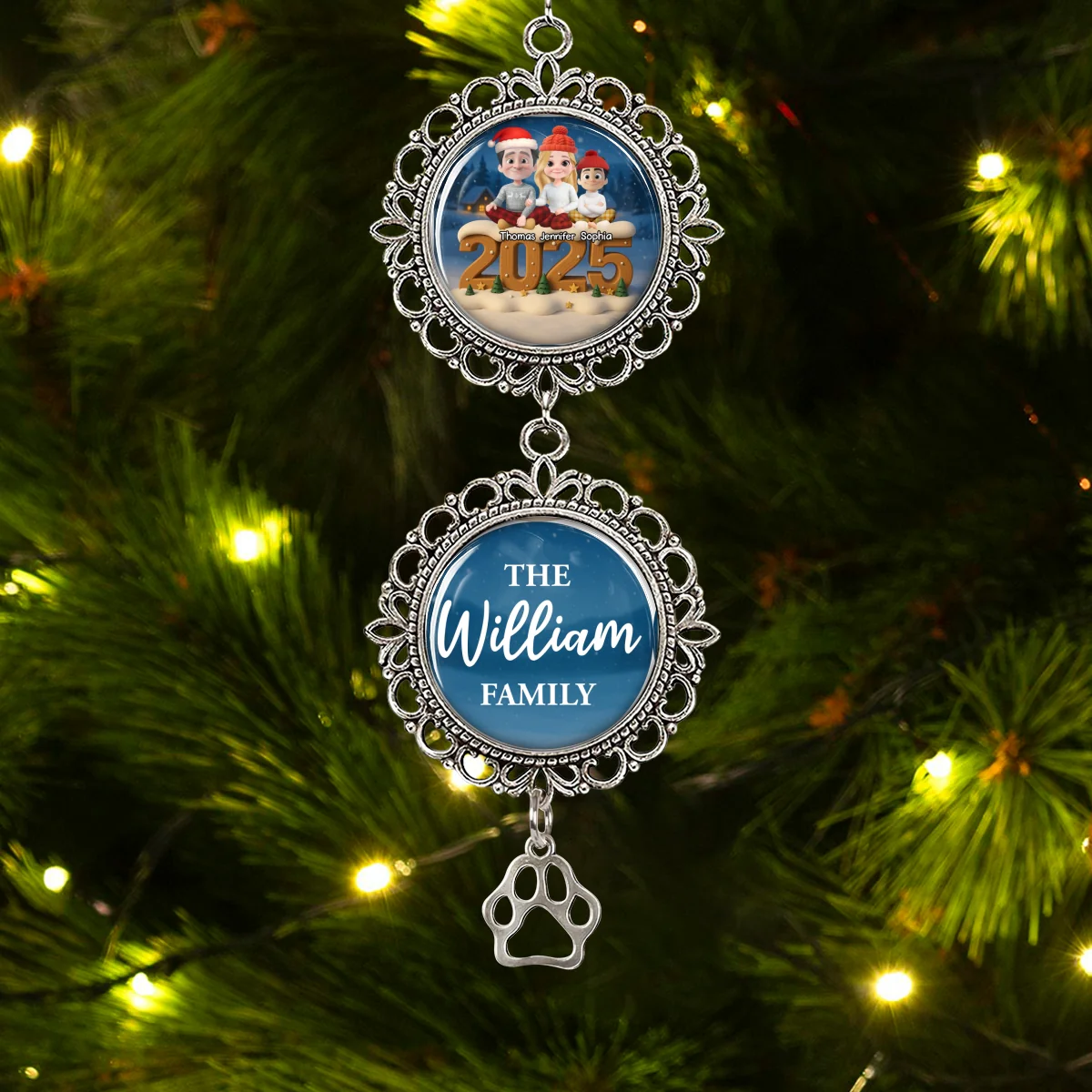 As A Family Now Onwards - Personalized Custom Charming Ornament - Image 9