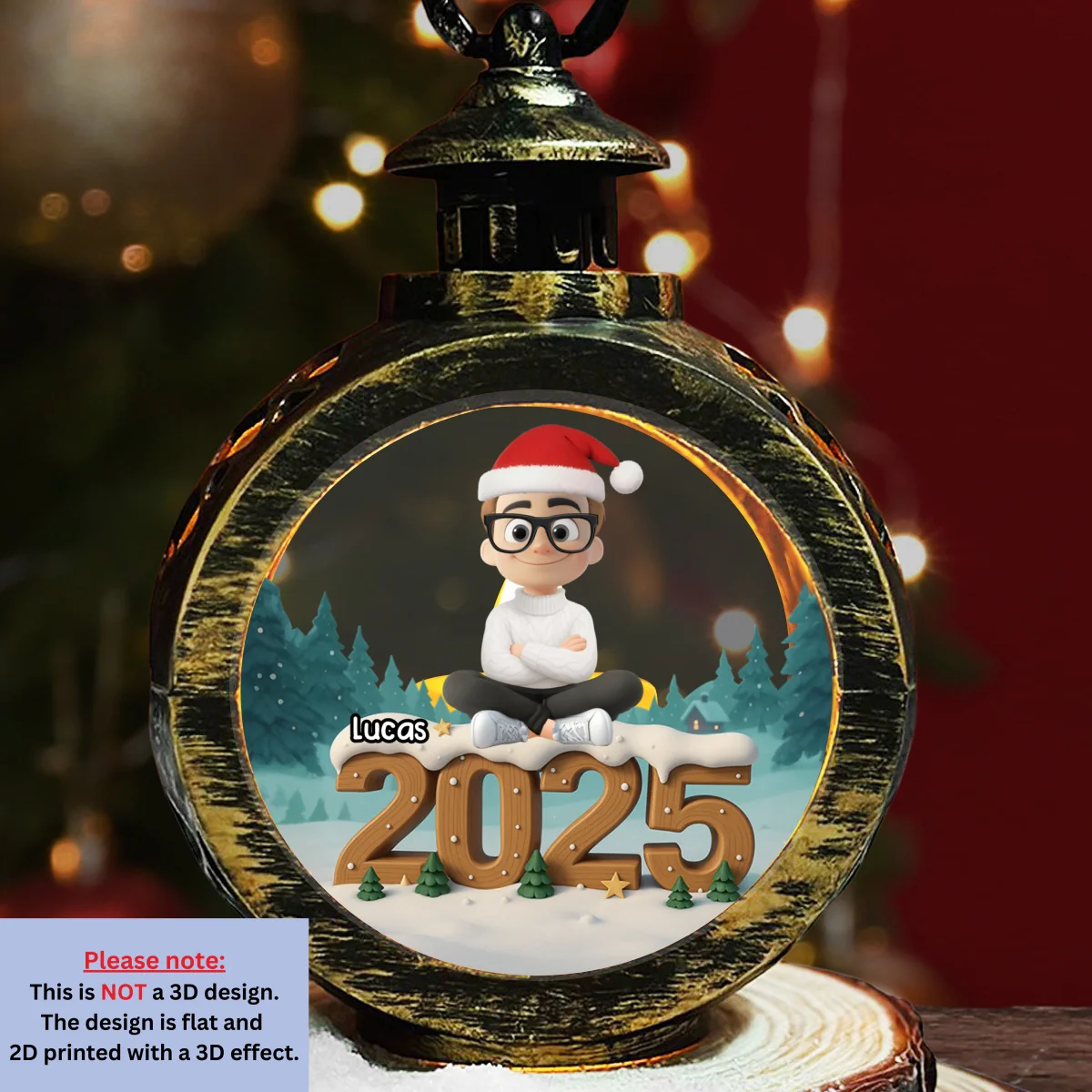 As A Family Onwards Extended Ver - Personalized Custom 3D Effect Christmas Lantern - Image 6